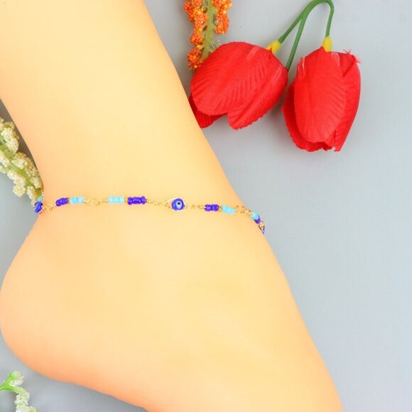 "Handmade Anklet – A Stylish Choice for Women, Thoughtful Gift Idea,  EVCH1898 - Picture 5 of 9